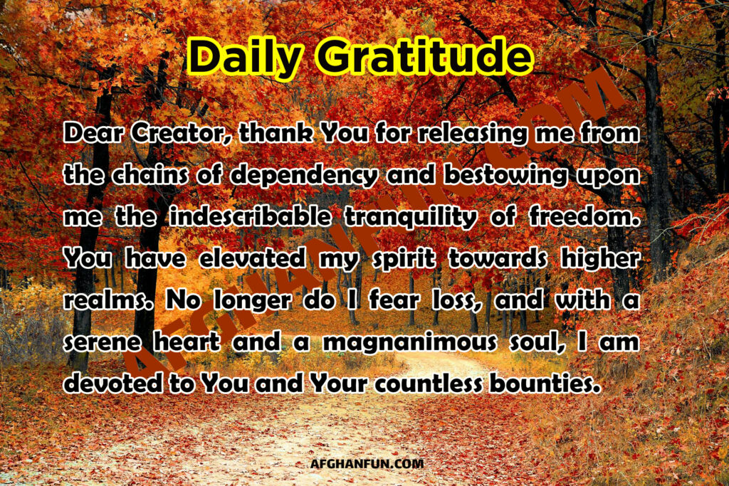 extured gratitude message celebrating spiritual enlightenment