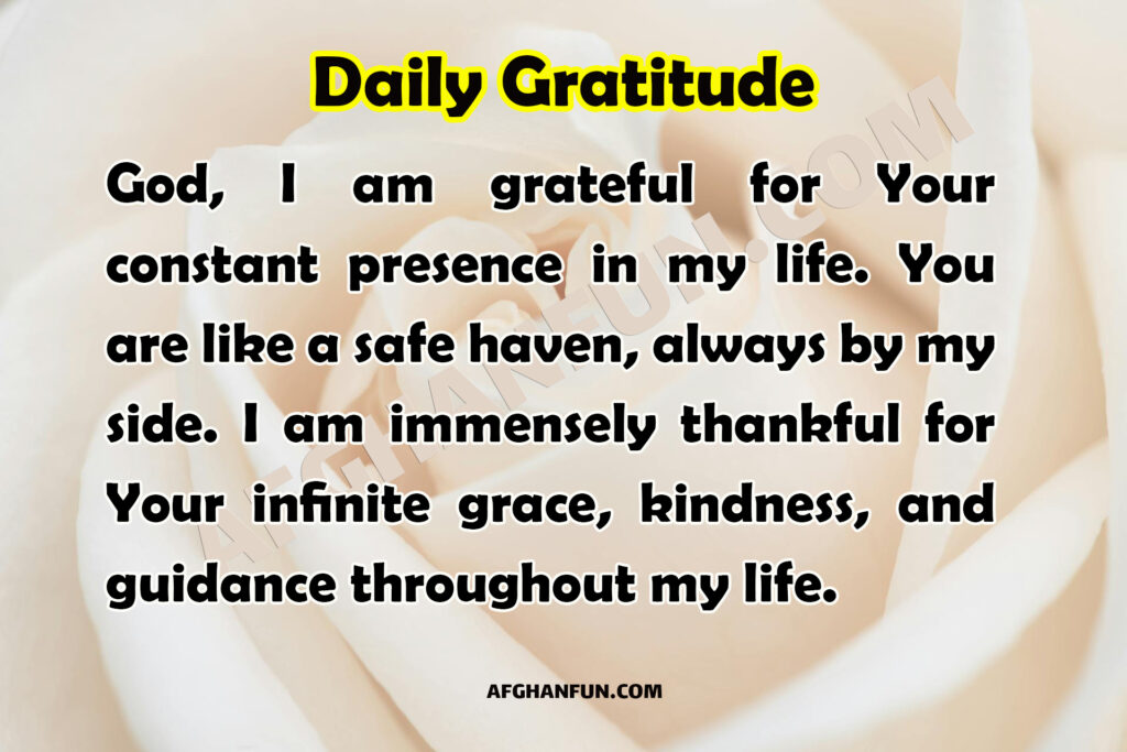Prayer of thanks for God's grace and guidance depicted with a textured background