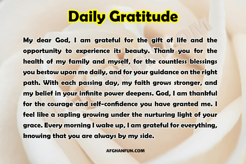Textured image expressing thanks to God for guidance and daily blessings